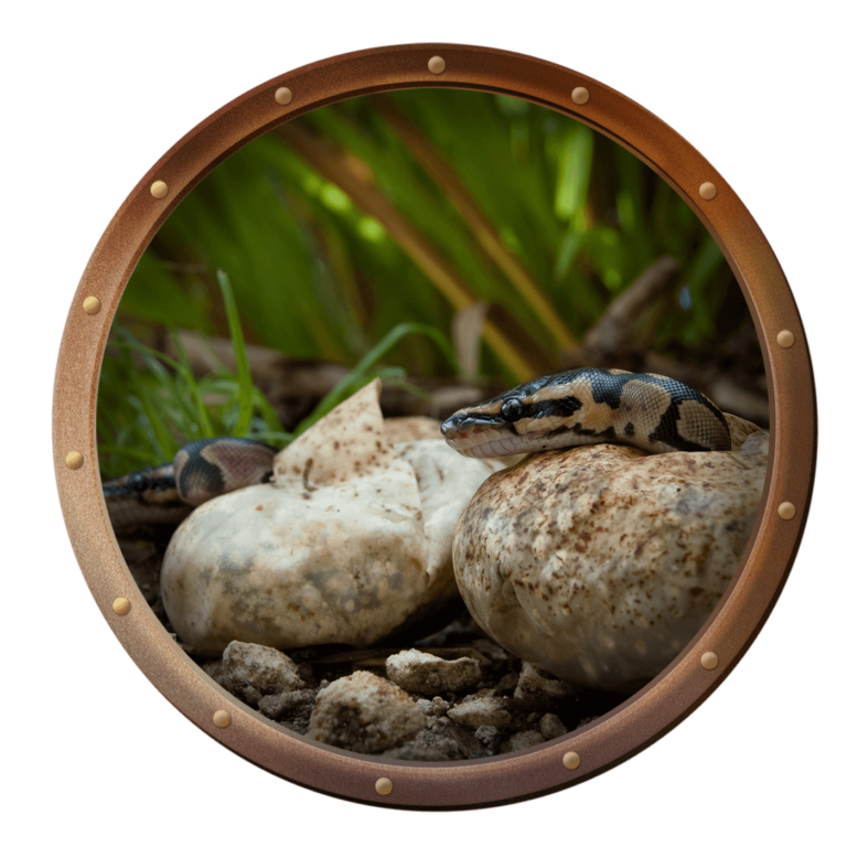 Burmese python hatched eggs