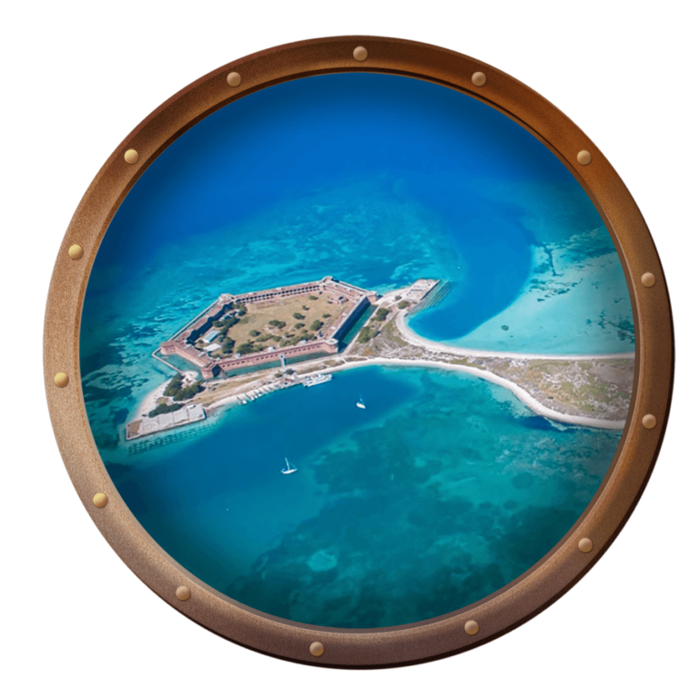 aerial view of Dry Tortugas National Park